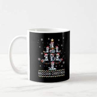 Taza De Café Cute Raccoon Árbol de Navidad Pajama Costum De Cos