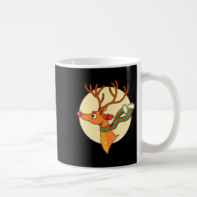 Taza De Café Cute Reindeer Merry Xmas Merry Christmas Happy New (Derecha)