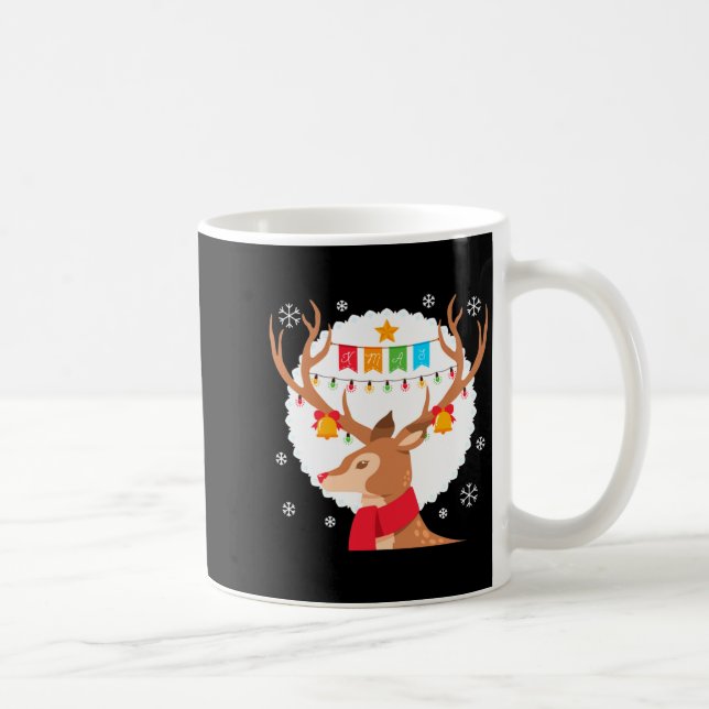Taza De Café Cute Reindeer Merry Xmas Merry Christmas Happy New (Derecha)