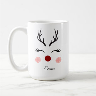 Taza De Café Cute Reno de Navidad