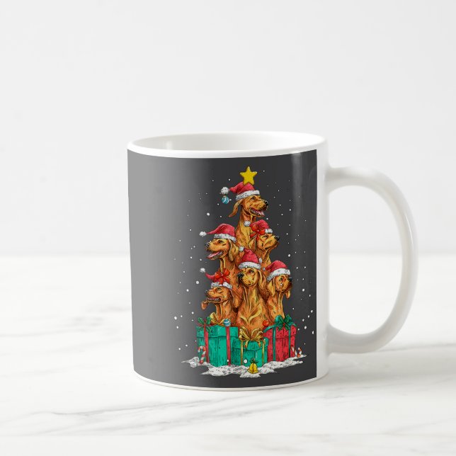 Taza De Café Cute Rhodesian Ridgeback Le Dog Christmas Tree Xma (Derecha)