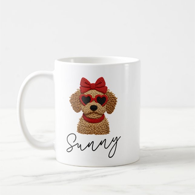 Taza De Café Cute RN Crochet Dog Valentine’s Day  (Izquierda)