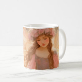Taza De Café Cute rosa pintura de fantasía
