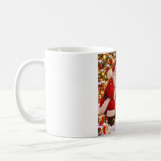 Taza De Café Cute Santa and Baby Reindeer Christmas Art