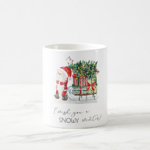 Taza De Café Cute Santa Claus,Sleigh,Regalos
