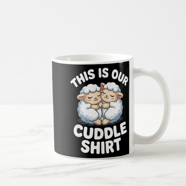 Taza De Café Cute Sheep Couple This Is Our Cuddle  (Derecha)