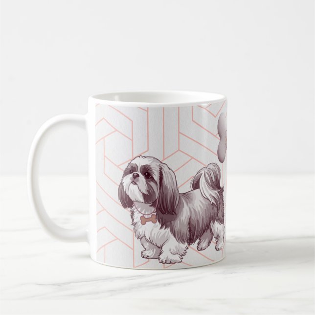 Taza De Café Cute Shih Tzu Mom Coffee Cup (Izquierda)