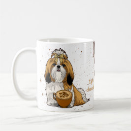 Taza De Café Cute Shih Tzu White background Coffee Cup