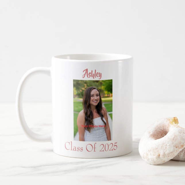 Taza De Café Cute Sigue Tus Sueños Graduación Café Mug (Con donut)