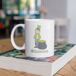 Taza De Café Cute Simple Leprechaun St. Patrick's Day Whimsical