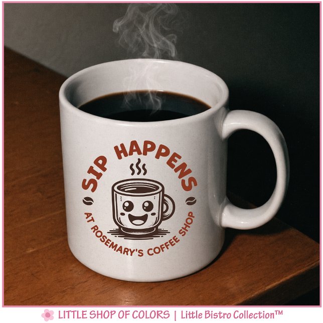 Taza De Café Cute Sip Happens Coffee Mug (Subido por el creador)