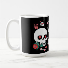 Taza De Café Cute Skully Valloween Valentine XOXO