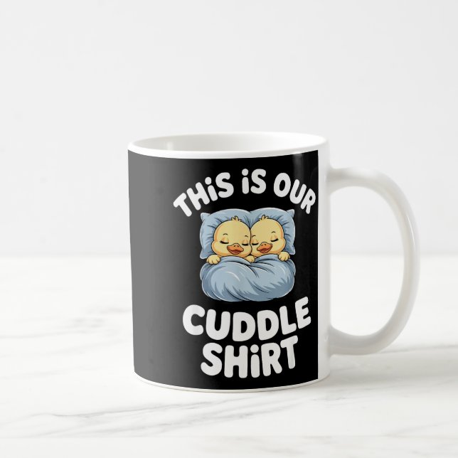 Taza De Café Cute Sleeng Ducks This Is Our Cuddle  (Derecha)