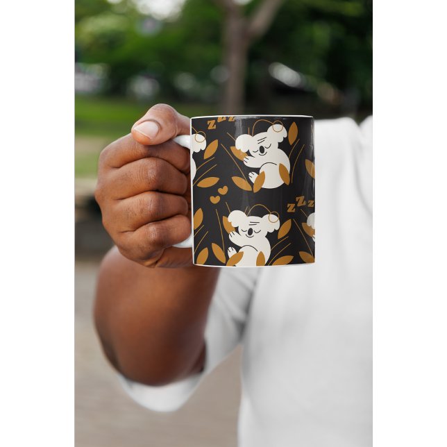 Taza De Café Cute Sleeping Koala Mug – Cozy Minimalist Animal  (Subido por el creador)