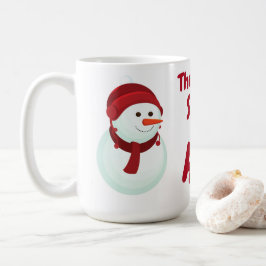Taza De Café "Cute Snowman"