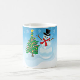 Taza De Café Cute Snowman