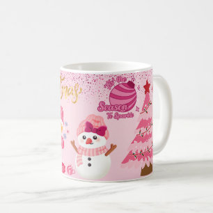Taza De Café Cute Snowman Navidad 