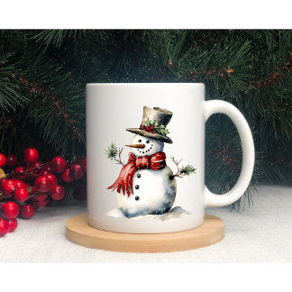 Taza De Café Cute Snowman Winter Mug