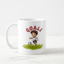 Taza De Café Cute Soccer Kid Cartoon Sports Design