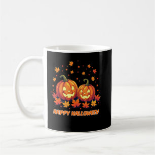 Taza De Café Cute sonriente Calabaza Cae Halloween Tee