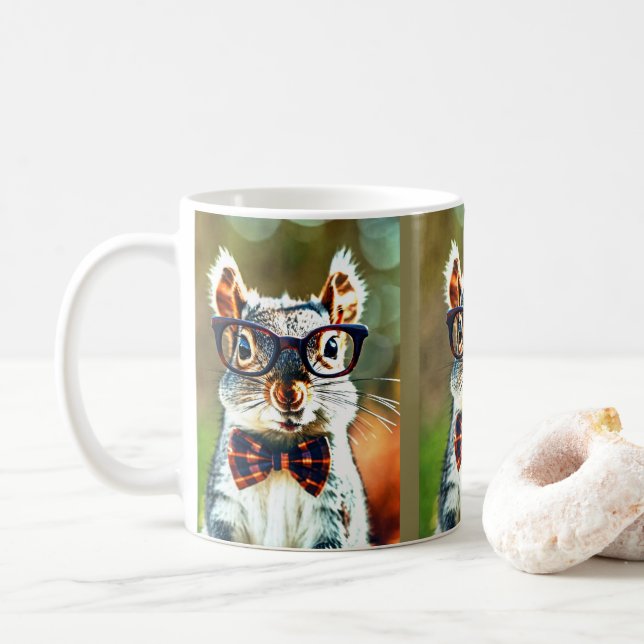 Taza De Café Cute Squirrel (Con donut)