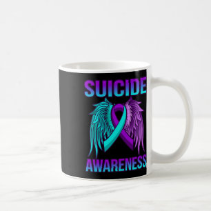 Taza De Café Cute Suicidio Awareness Wings Happy Support Graphi
