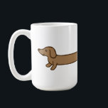 Taza De Café Cute Super Long Dachshund Mug<br><div class="desc">¿A quién no le gustan esos perros largos? ¡Este lindo dachshund es tan largo que envuelve todo el camino alrededor de la taza! Muestra tu amor por los perros más limpios. Puede personalizar este diseño con un nombre u otro mensaje,  o dejarlo en blanco.</div>