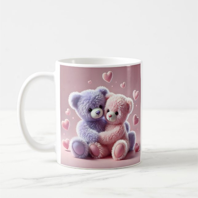 Taza De Café Cute Teddy Bear (Izquierda)