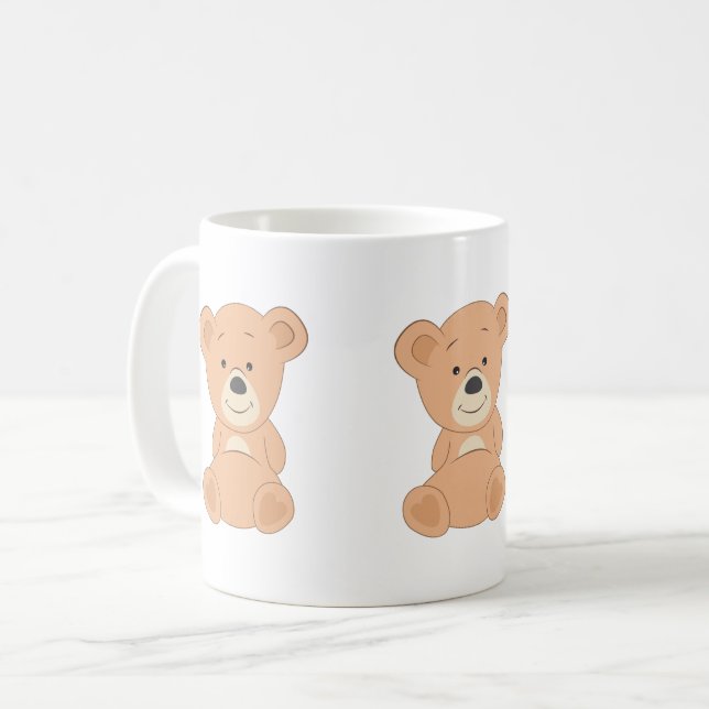 Taza De Café Cute Teddy Bear (Anverso izquierdo)