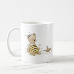 Taza De Café cute Teddy bear bee