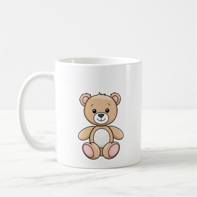 Taza De Café Cute Teddy Bear Mug Gift (Izquierda)