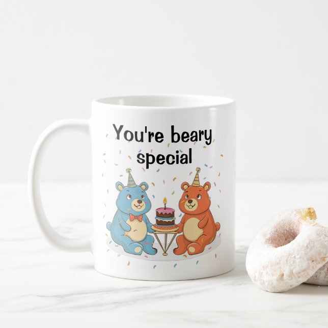 Taza De Café Cute Teddy Bears (Con donut)