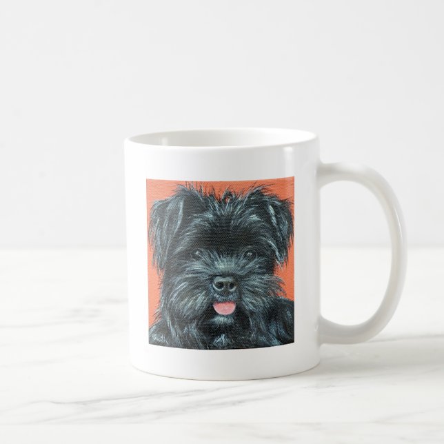 Taza De Café Cute Terrier Perro Pintura (Derecha)