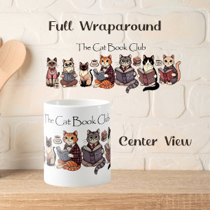 Taza De Café Cute "The Cat Book Club"