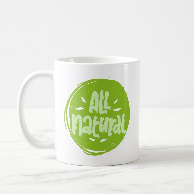 Taza De Café Cute todo el Vegan Natural Cita Graciosa Regalo Ca (Izquierda)