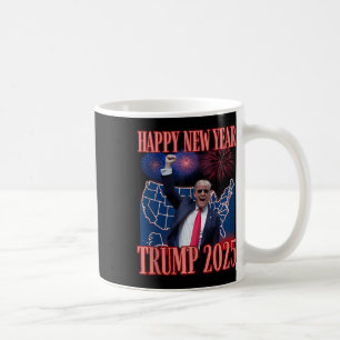 Taza De Café Cute Trump Feliz Año Nuevo 2025 45 47 Outlaw Won S