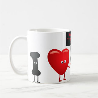 Taza De Café Cute Valentine Characters Mug - Happy Valentine's 