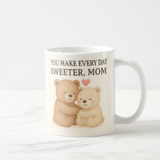 Taza De Café Cute Valentine’s Day Bear Mug for Mom – Gift