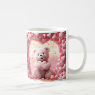Taza De Café Cute Valentine Teddy Bear Mug Valentine's Day Mug