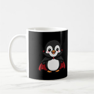 Taza De Café Cute Vampire Penguin Halloween