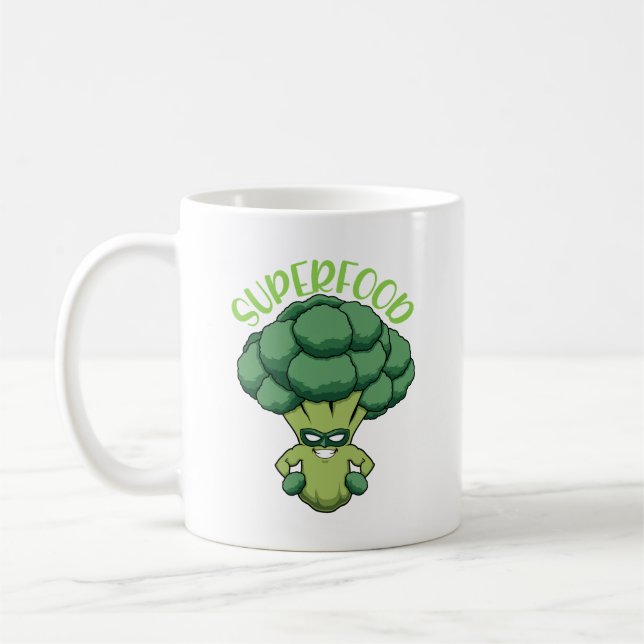 Taza De Café Cute Vegan Healthy Superfood Funny Coffee Mu (Izquierda)