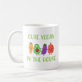 Taza De Café Cute Vegan In the House Funny Cita