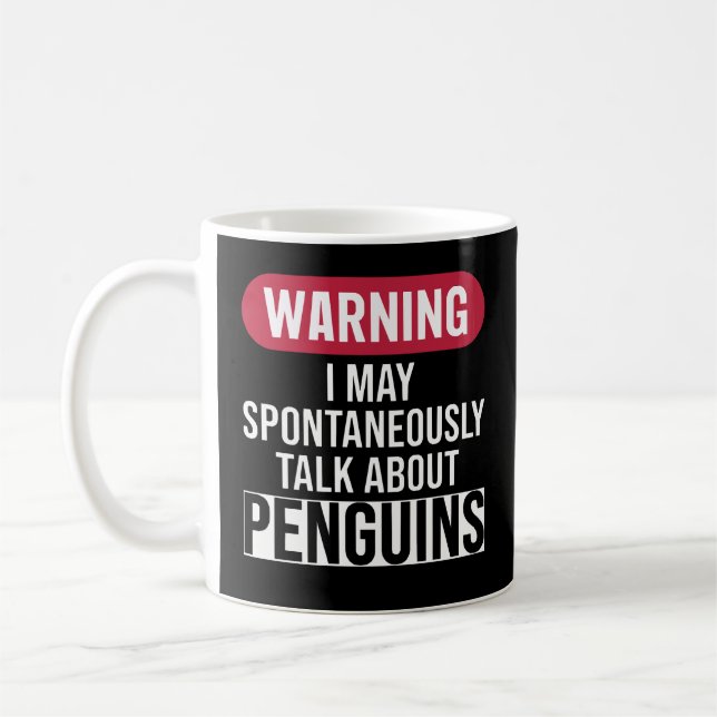 Taza De Café Cute Warning May Spontaneously Talk About Pancake (Izquierda)
