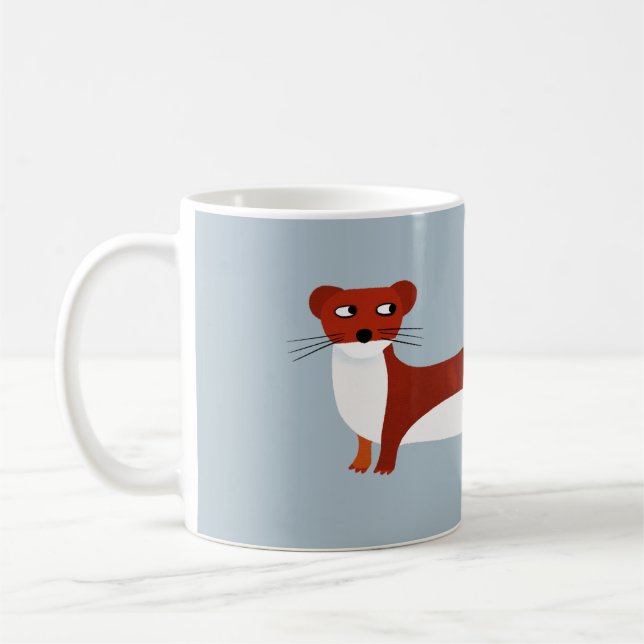 Taza De Café Cute Weasel (Izquierda)
