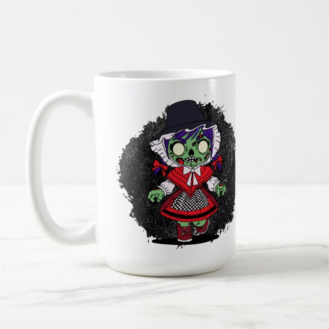 Taza De Café Cute Welsh Zombie (Izquierda)