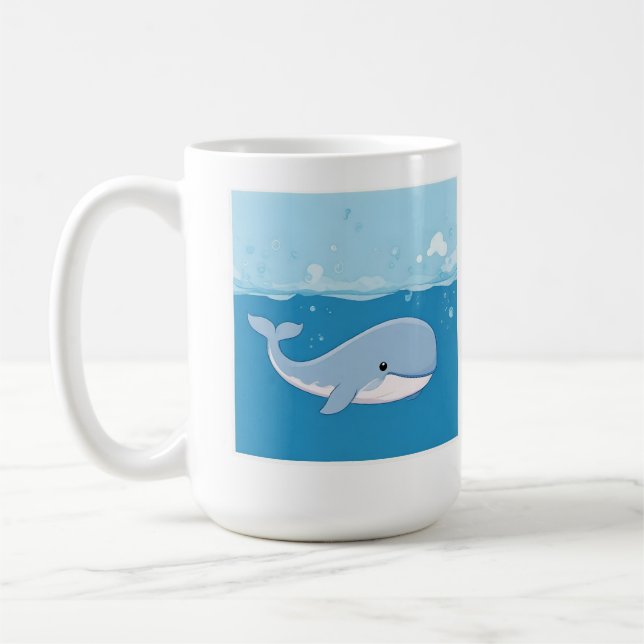 Taza De Café Cute Whale (Izquierda)