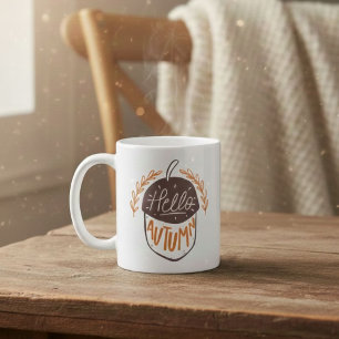 Taza De Café Cute winter - Autumn mug - Acorn mug