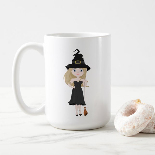 Taza De Café Cute Witch Mug (Con donut)