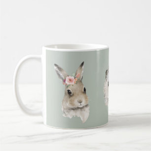 Taza De Café Cute Woodland Forest Animals Floral Watercolor