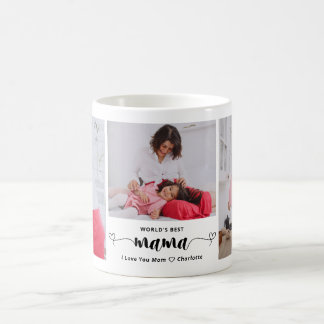 Taza De Café Cute World's Best Mama Photo Collage Mother's Day 